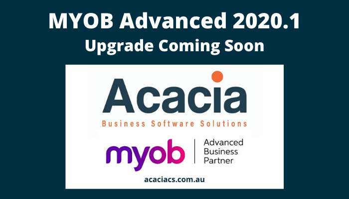 MYOB Advanced 2020.1